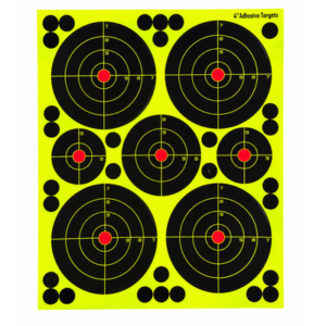 4 Inch Self Adhesive Paper Reactive Splatter Targets Stickers, pack of 10 pcs